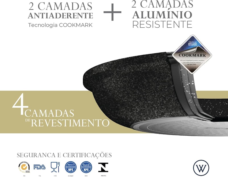 Bistequeira de Indução em Alumínio com Revestimento Cerâmico Granilite 4