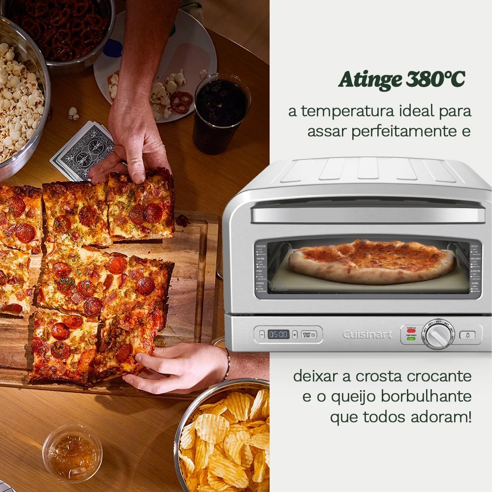 Forno Elétrico de Pizza em Aço Escovado 4