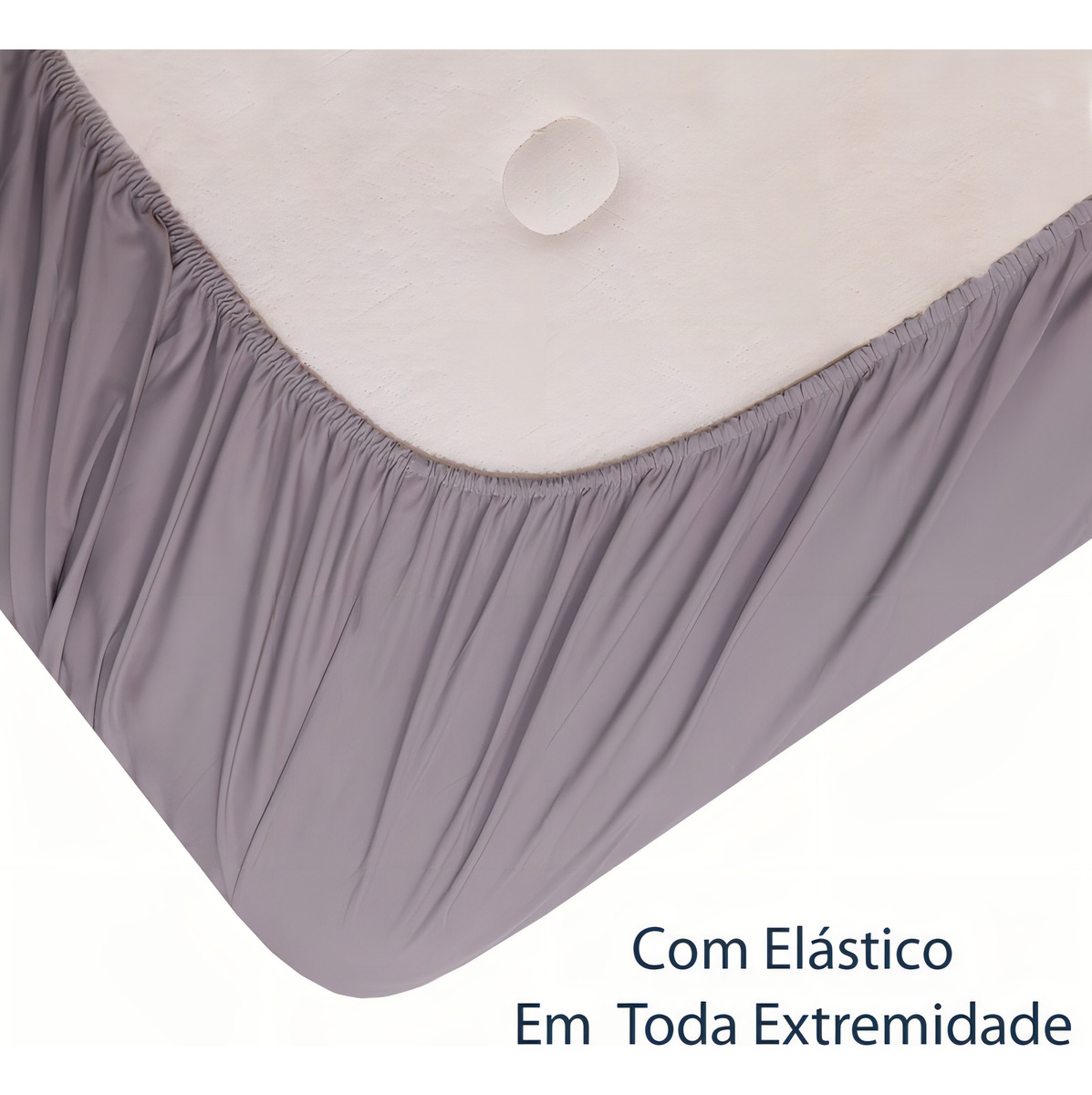 Lençol com Elástico King 100% Algodão 150 Fios Diamante 3