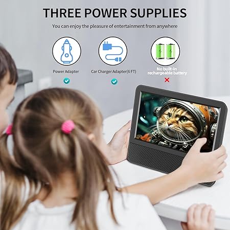 TV Portátil de 7" com Bateria 2
