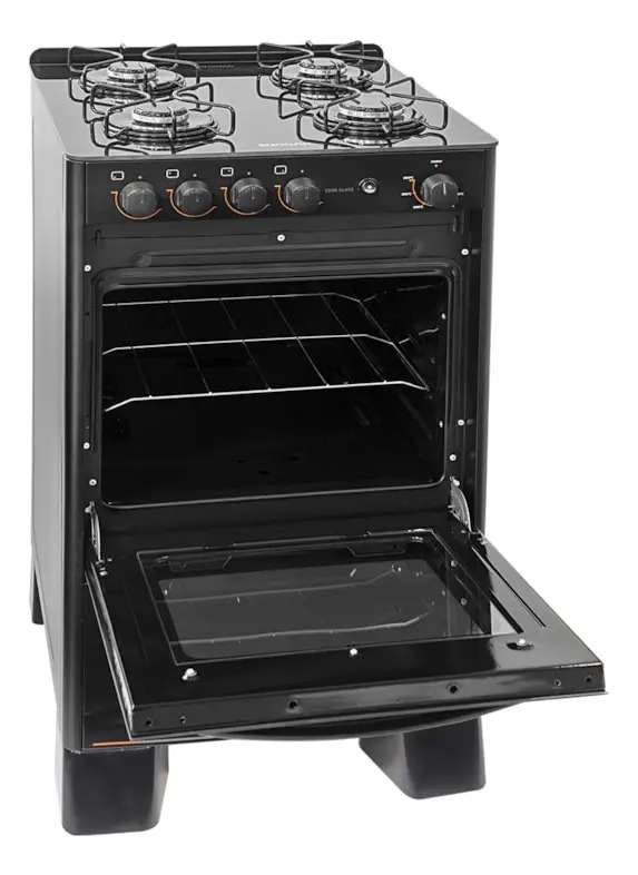 Fogão Cook Glass 4 Queimadores Preto Suggar 2