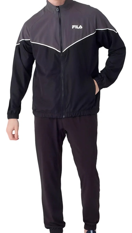 Agasalho Masculino Fila Blocks - Preto e Cinza 1