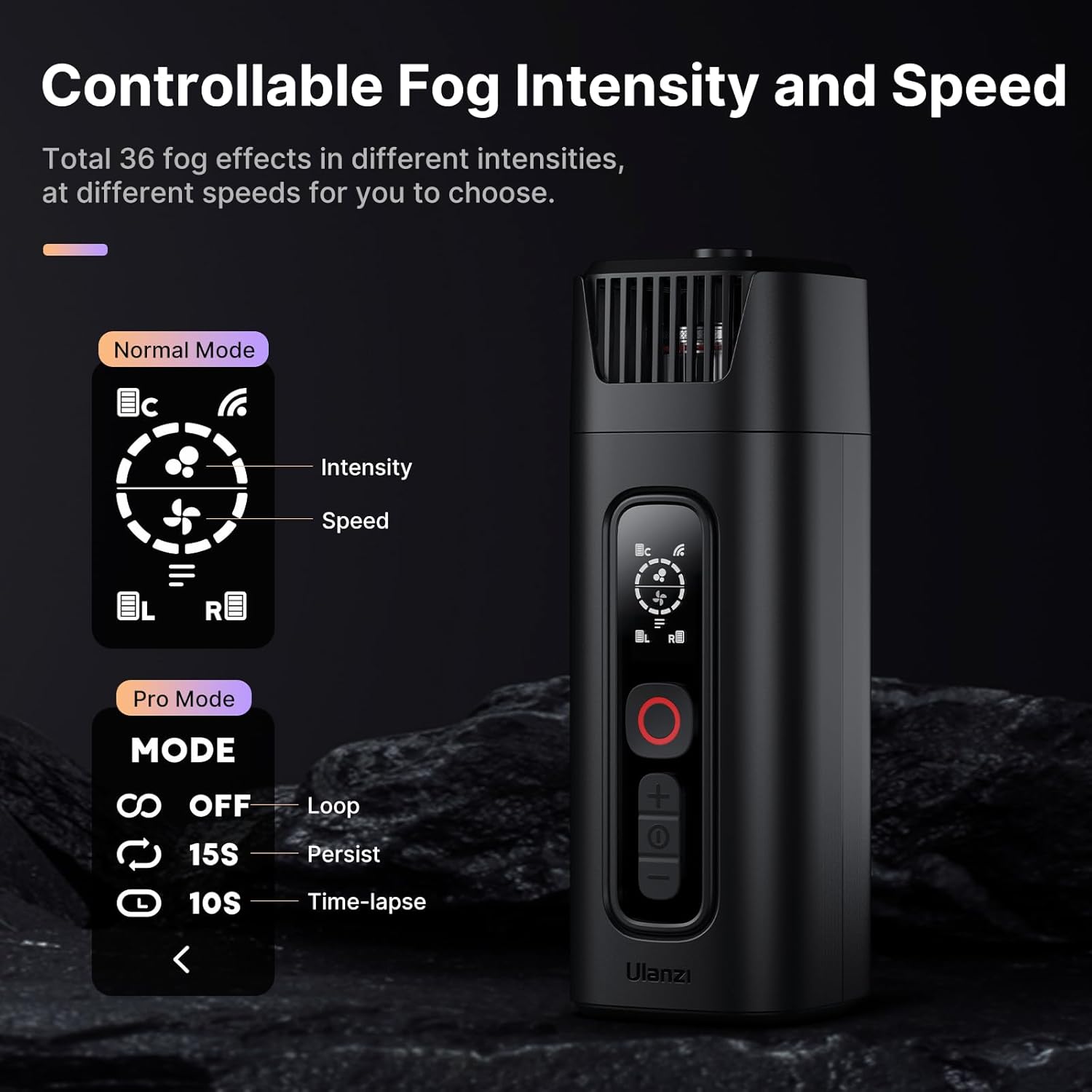 Máquina Fumaça/Neblina Portátil Ulanzi Filmog Ace 3