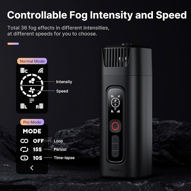 Máquina Fumaça/Neblina Portátil Ulanzi Filmog Ace 3