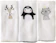 BIRAMAR BABY Boquinha Fralda Cremer 3 Peças para Bebê Woodland Branco/Cinza 1