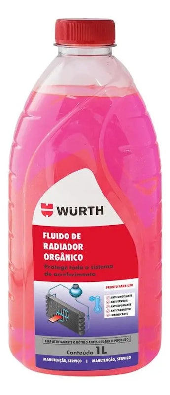 Fluido para Radiador Orgânico Rosa 1 L Pronto para Uso 1