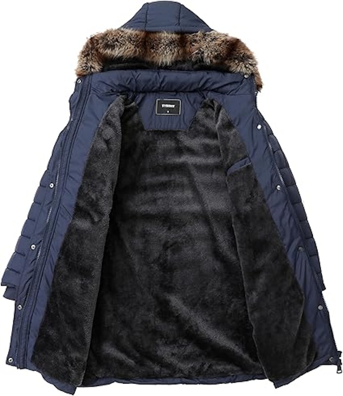 Casaco Feminino Longo de Inverno Impermeável Acolchoado Parka 3