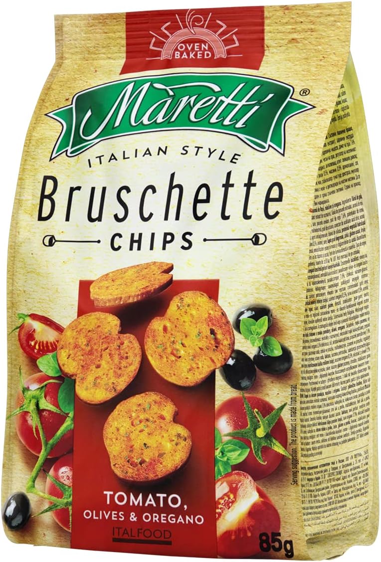 Snack de Trigo Tomate, Azeitona e Orégano Maretti Bruschette 3