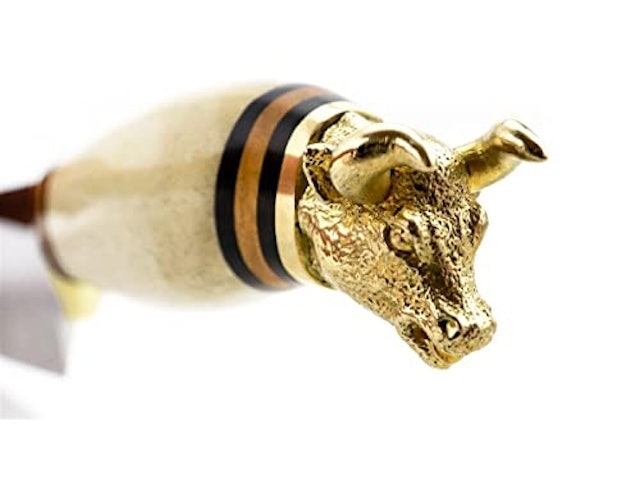 Faca para Churrasco 9" Zakharov Golden Bull Cabo de Osso 2