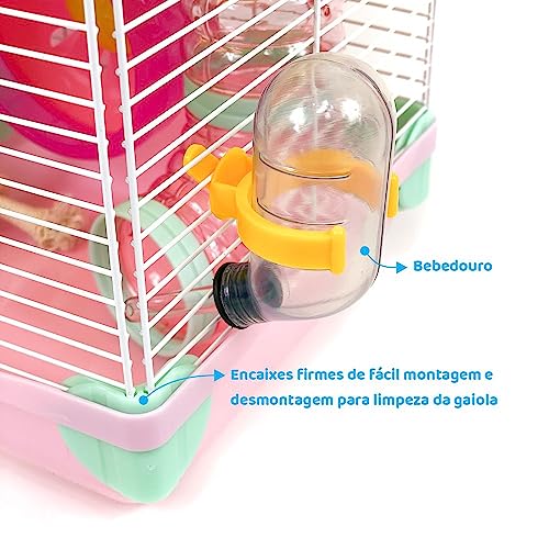 Gaiola para Hamster Multifuncional 2 Andares 3