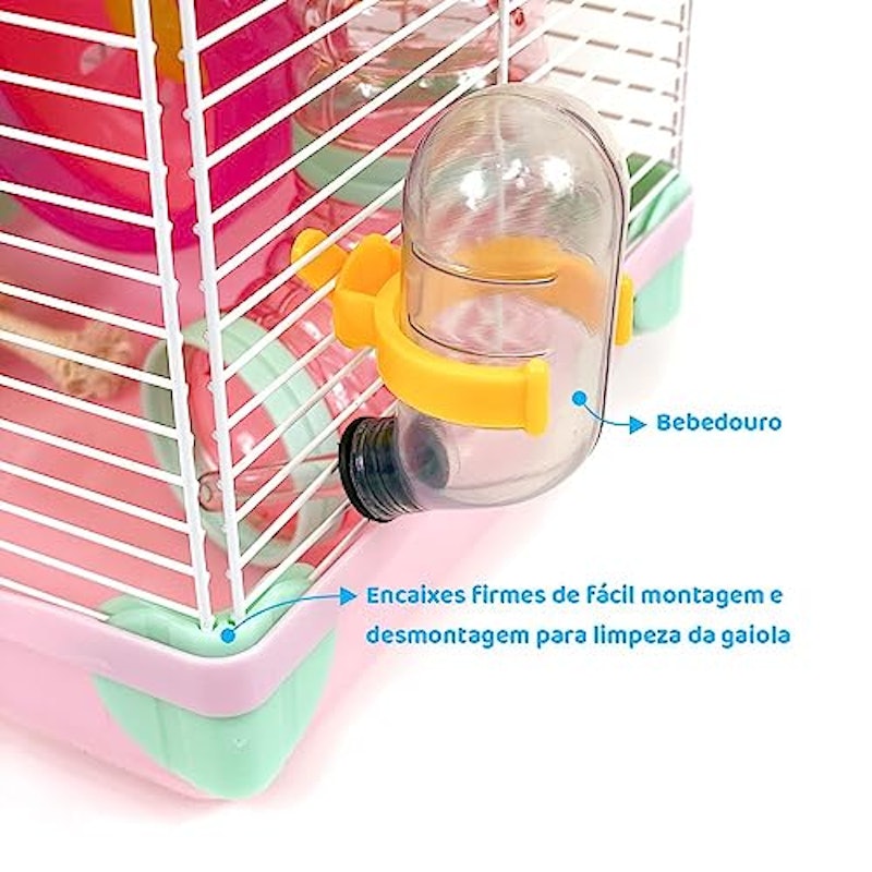 Gaiola para Hamster Multifuncional 2 Andares 3