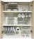 DICARLO Organizador Armário Cozinha Kit 7 Peças Prateleira Elegance 1