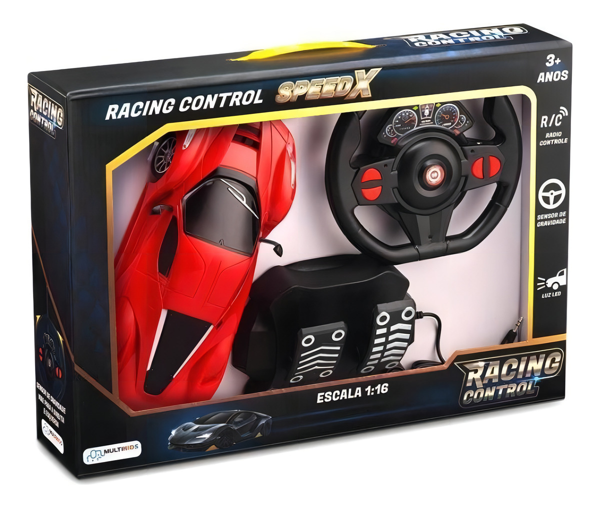 Carrinho Racing Control Speed X Vermelho 4