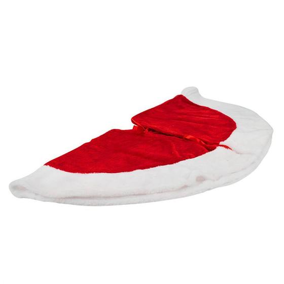 Saia para Árvore de Natal Branca com Vermelho 2
