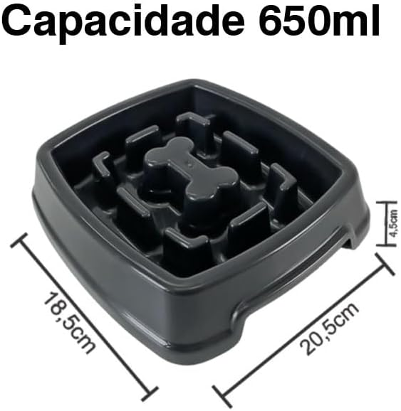 Comedouro Lento Educador Interativo para Cães 3