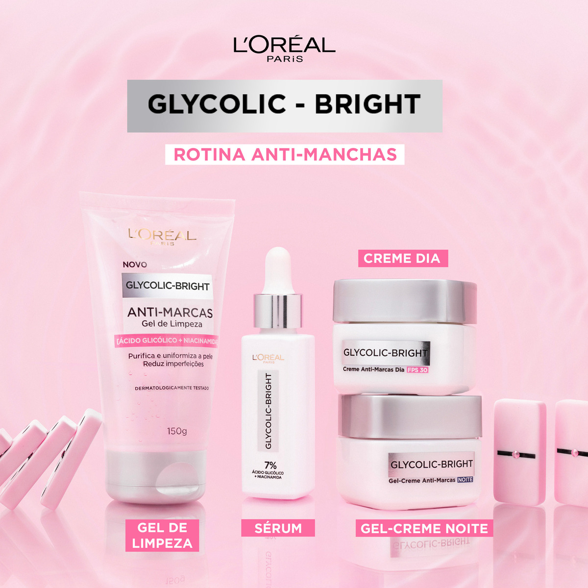 Gel de Limpeza Facial Antimarcas Glycolic Bright 2