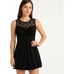 Vestido Curto Feminino Preto sem Bojo