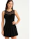 DEL VERANO Vestido Curto Feminino Preto sem Bojo 1