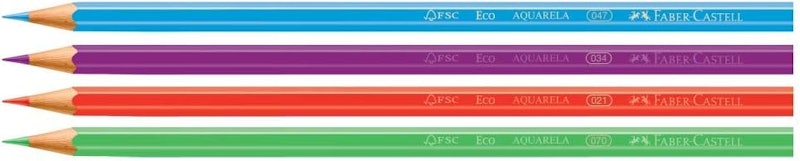 Lápis de Cor Aquarelável 24 Cores com Pincel 2