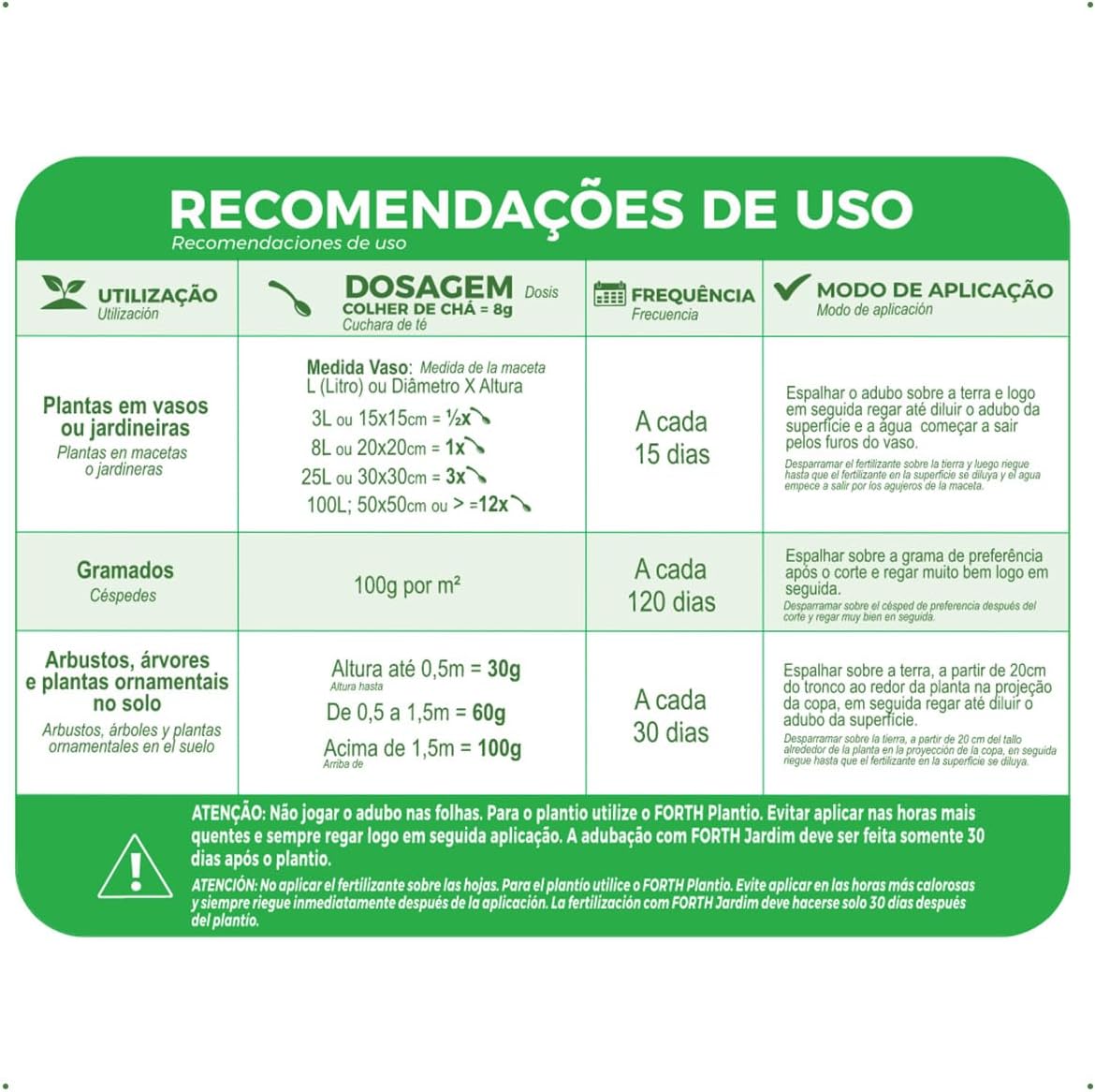 Adubo Forth Jardim 4
