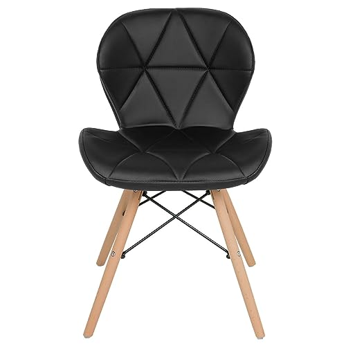 Cadeira Estofada Charles Eames Eiffel Slim Wood 3
