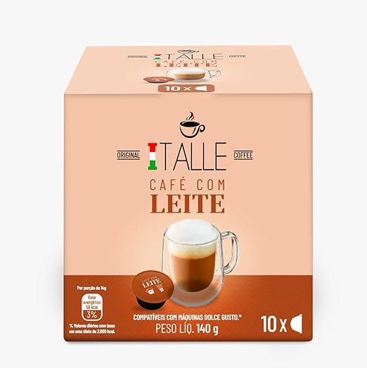 Café com Leite - 10 cápsulas compatíveis Dolce Gusto® 1