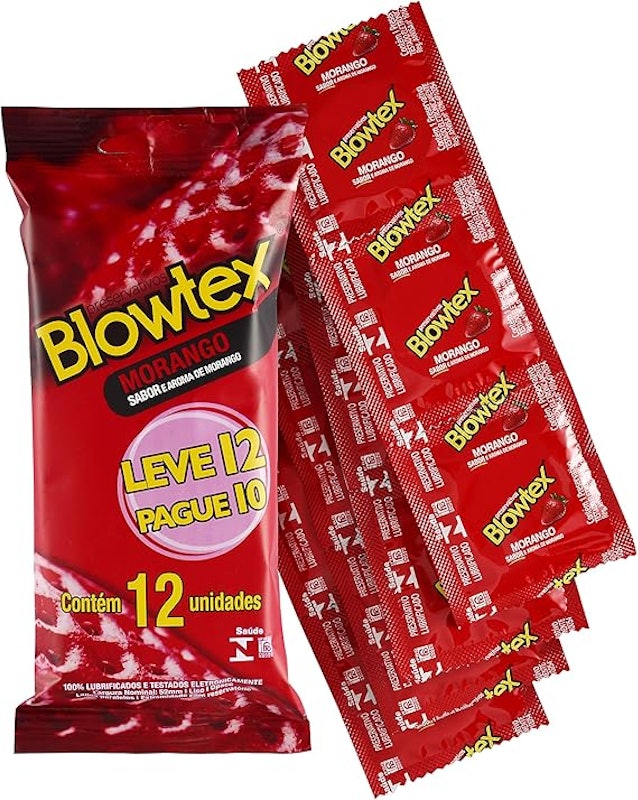 Preservativo Blowtex Morango 2