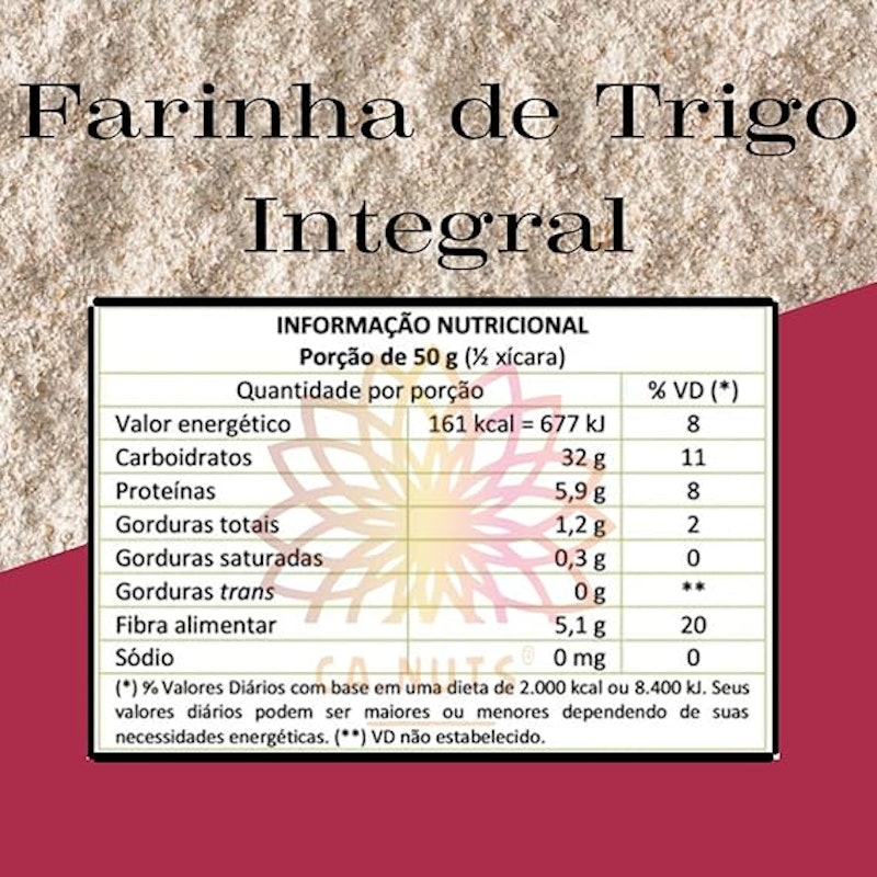 Farinha de Trigo Integral Premium Ca.Nuts 2