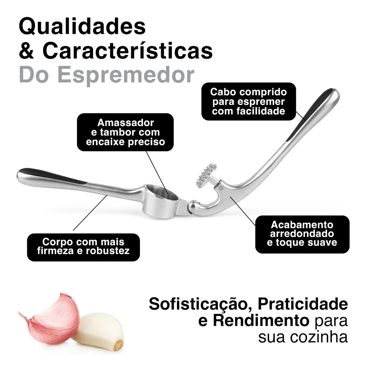 Espremedor de Alho Wolff 5