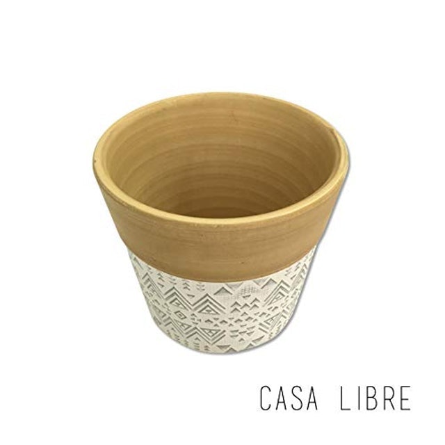 Cachepô Terracota Dalya M Branco 2