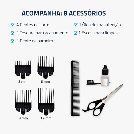 Cortador de Cabelos Hair Stylo Cr7 4