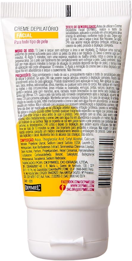 Creme Depilatório Facial 2