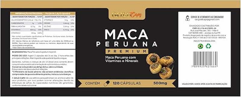 Maca Peruana Premium Gold Caps 2