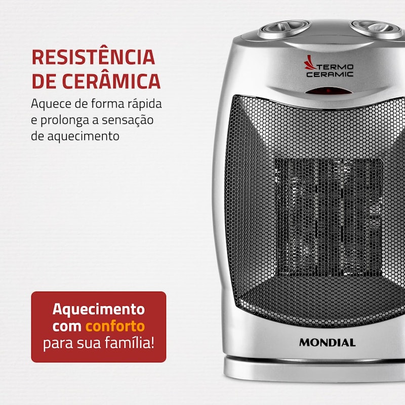 Aquecedor Mondial Termo Cerâmica 3