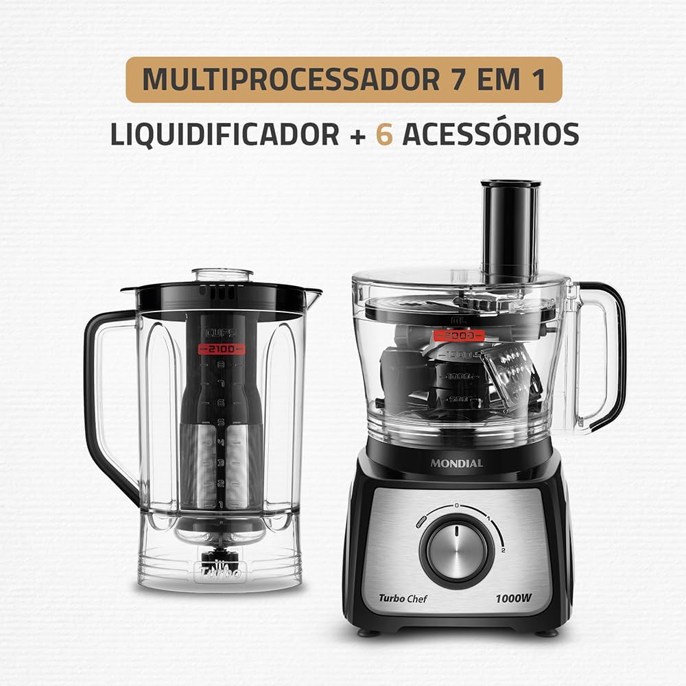 Multiprocessador Turbo Chef 7 em 1 2