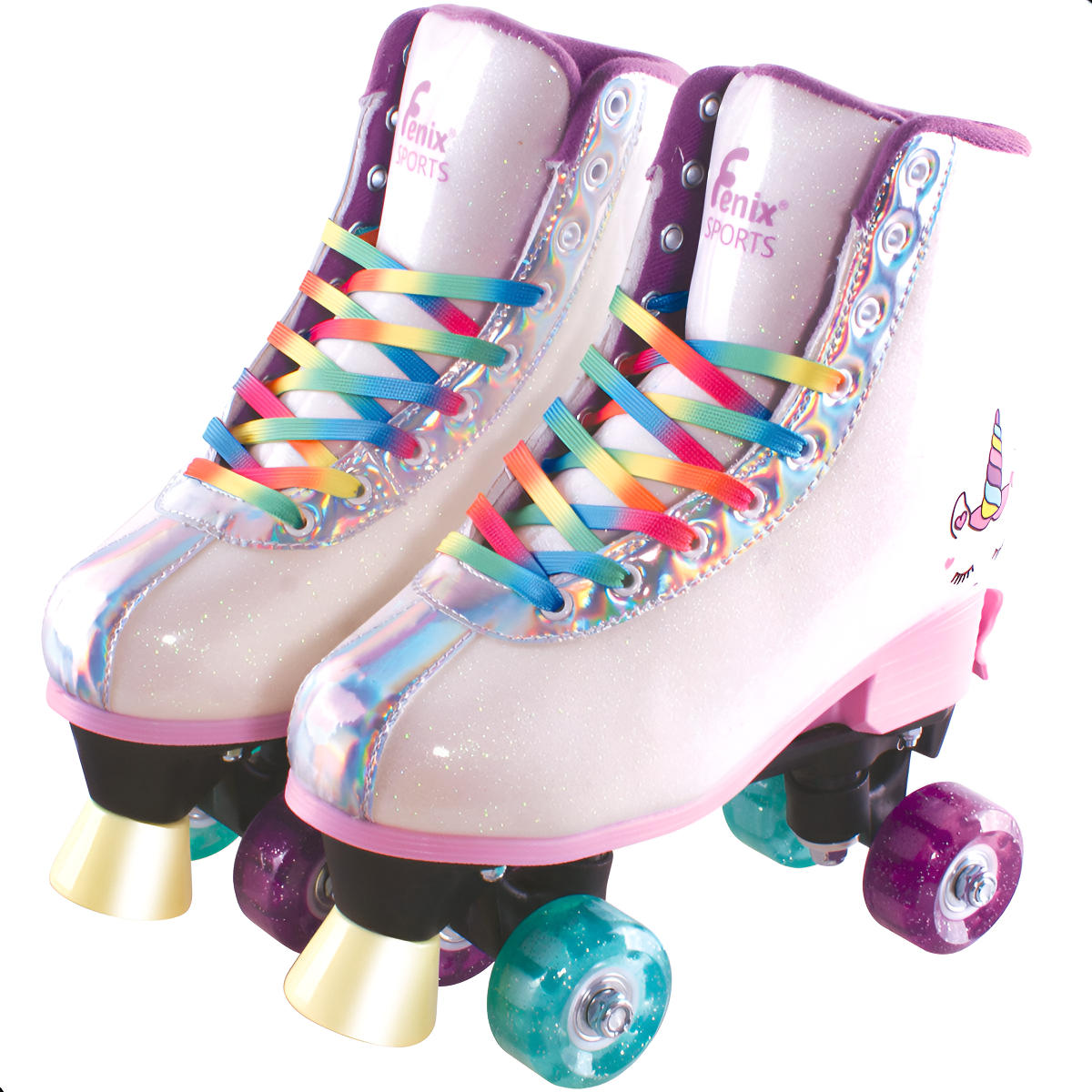 Patins 4 Rodas com Luzes Unicórnio 1