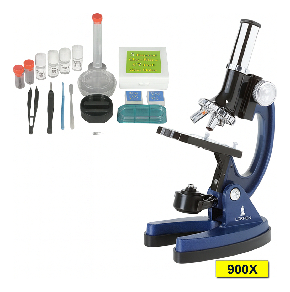 Kit Microscópio Biológico Infantil 28 Peças Educacional Portátil 2