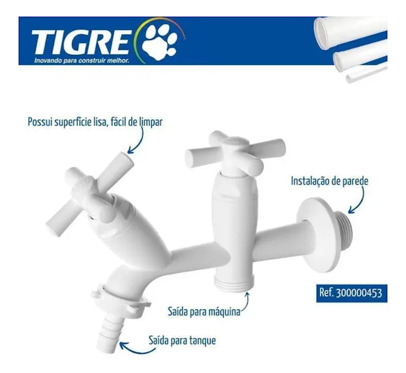 Torneira para Tanque Tigre Cross 2