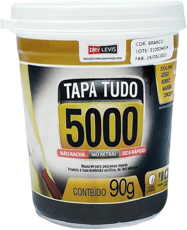 Massa Tapa Tudo Branca 5000 Wood Wood 90 g 1