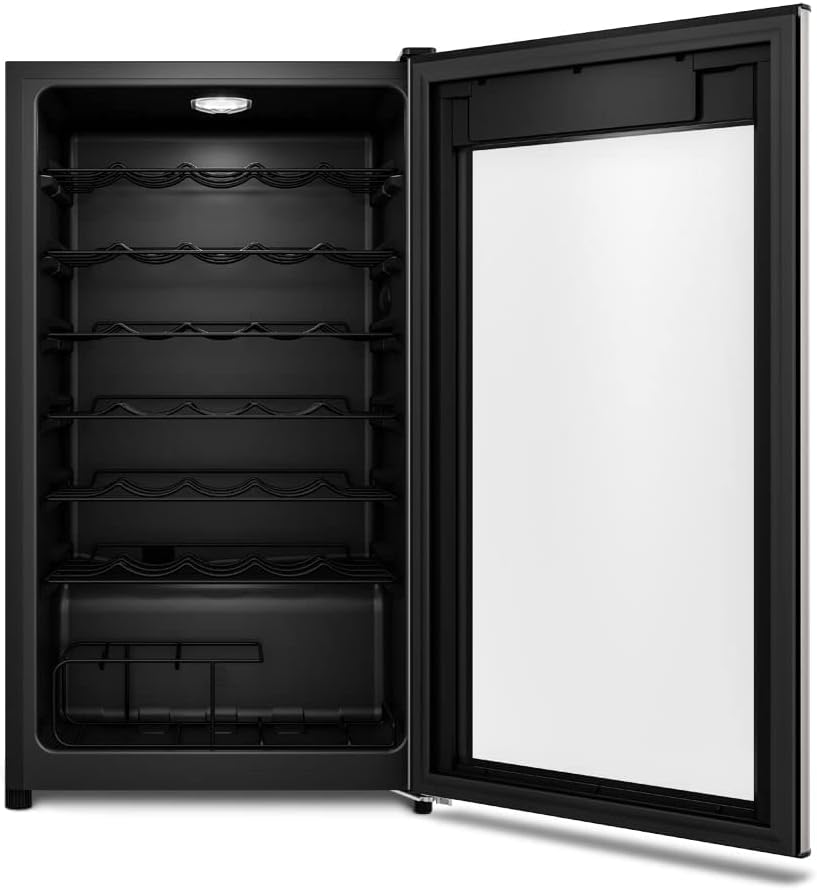 Adega de Vinho Climatizada 34 Garrafas uma Porta com Painel Digital  3