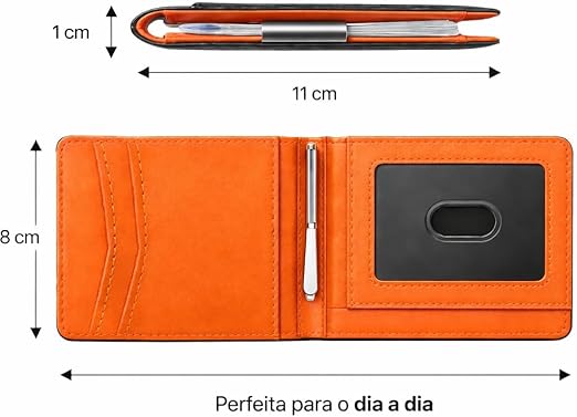 Carteira Masculina Slim Bloqueio RFID 3