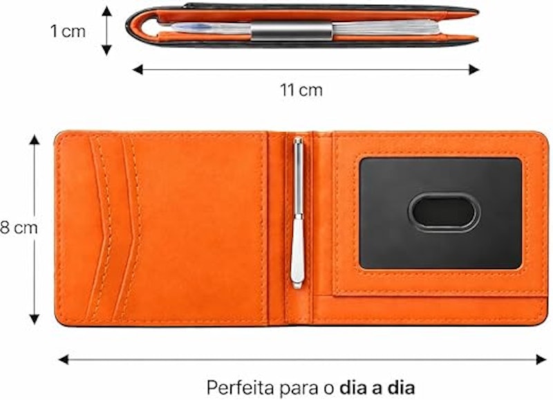 Carteira Masculina Slim Bloqueio RFID 3