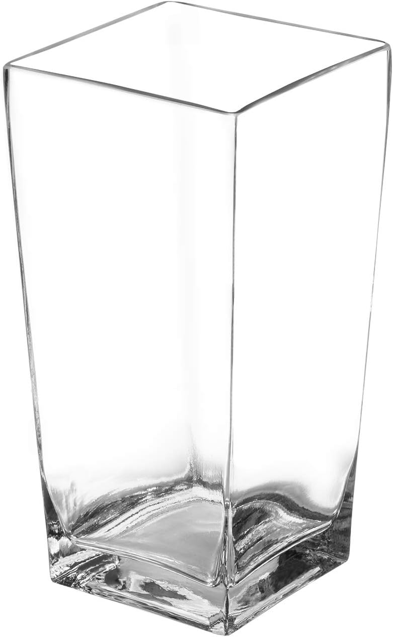 Vaso de Flores de Vidro Quadrado 1