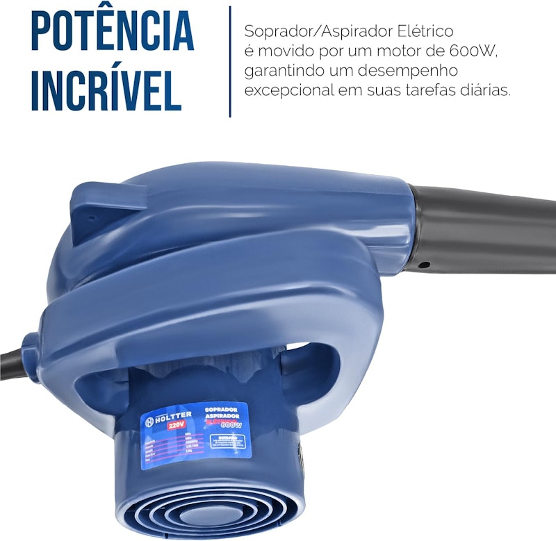 Soprador e Aspirador Elétrico de Folhas 5