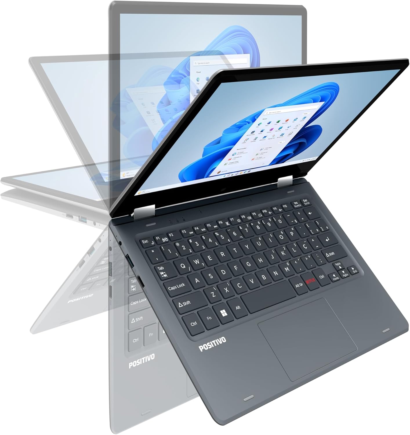 Notebook 2 em 1 Positivo Duo C4128B-3 Intel Celeron Windows 11 Home 11,6" 4