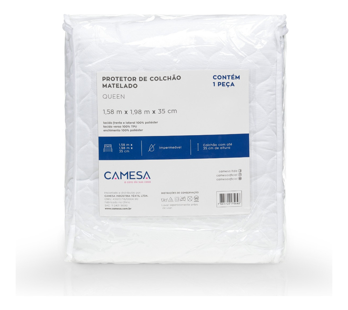 Protetor de Colchão Matelado Impermeável Queen 1