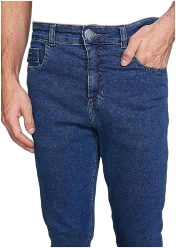 Calça Jeans Básica Masculina Skinny com Elastano 5