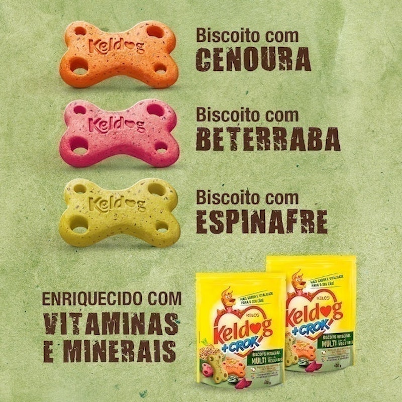 Keldog +Crok Biscoito Integral Multi 3