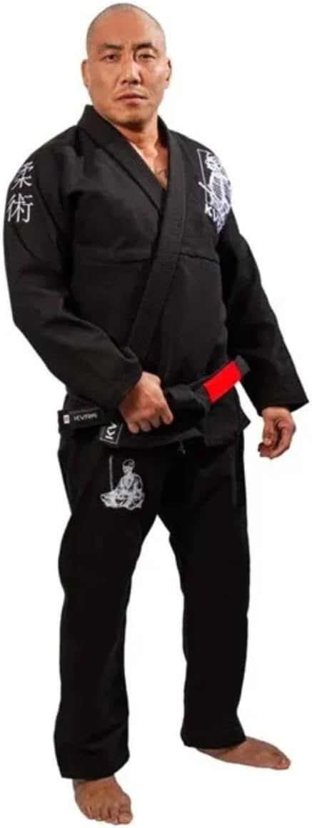 Kimono de Jiu-Jitsu KVRA Samurai Preto 4