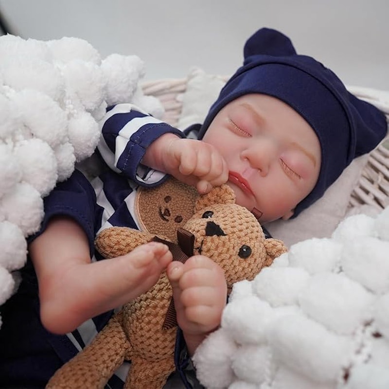 Bebê Reborn Menino Urso Boneco Realista de Silicone 3